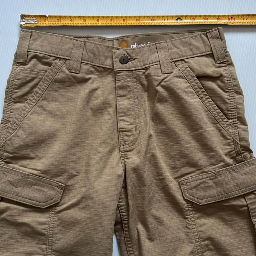 Carhartt NWOT Relaxed Fit Force Broxton Tan - khaki Cargo shorts. Men’s size 30